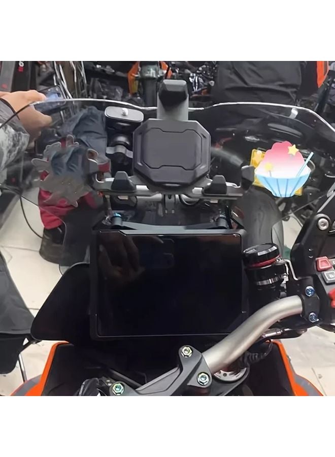 Black Aluminum Alloy Phone GPS Holder Bracket For KTM 1290 Super Adventure S R 2021 2025 - Image 4
